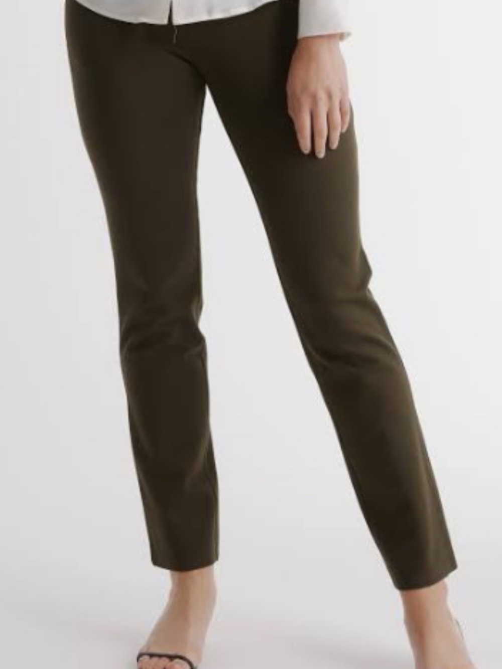 J. Crew Olive Slim Straight Ankle Pants - Size 12 - Great Condition!